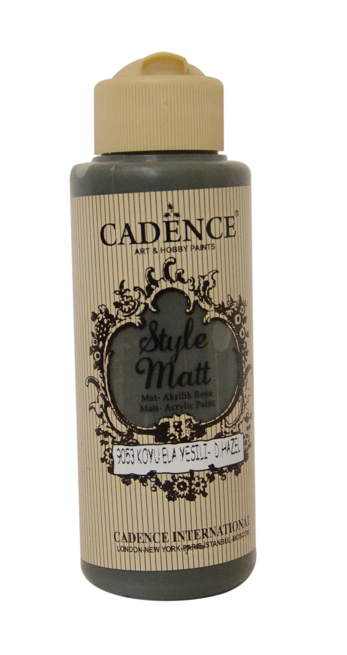 STYLE%20MAT%20AKRİLİK%20BOYA%20S-9053%20KOYU%20ELA%20YEŞİLİ%20120ML