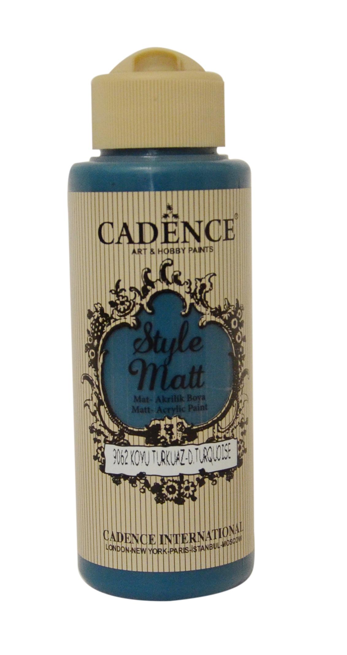 STYLE%20MAT%20AKRİLİK%20BOYA%20S-9062%20KOYU%20TURKUAZ%20120ML